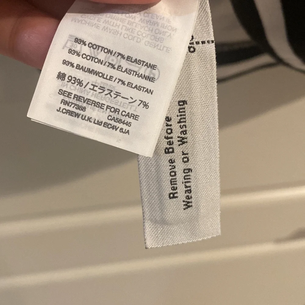 J. Crew Black/White Strip Shift Dress - XS